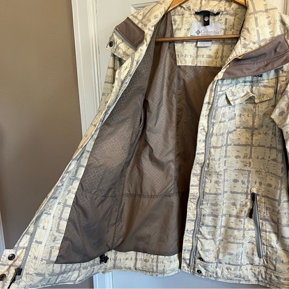 Columbia waterproof patterned jacket M - Picture 4 of 9